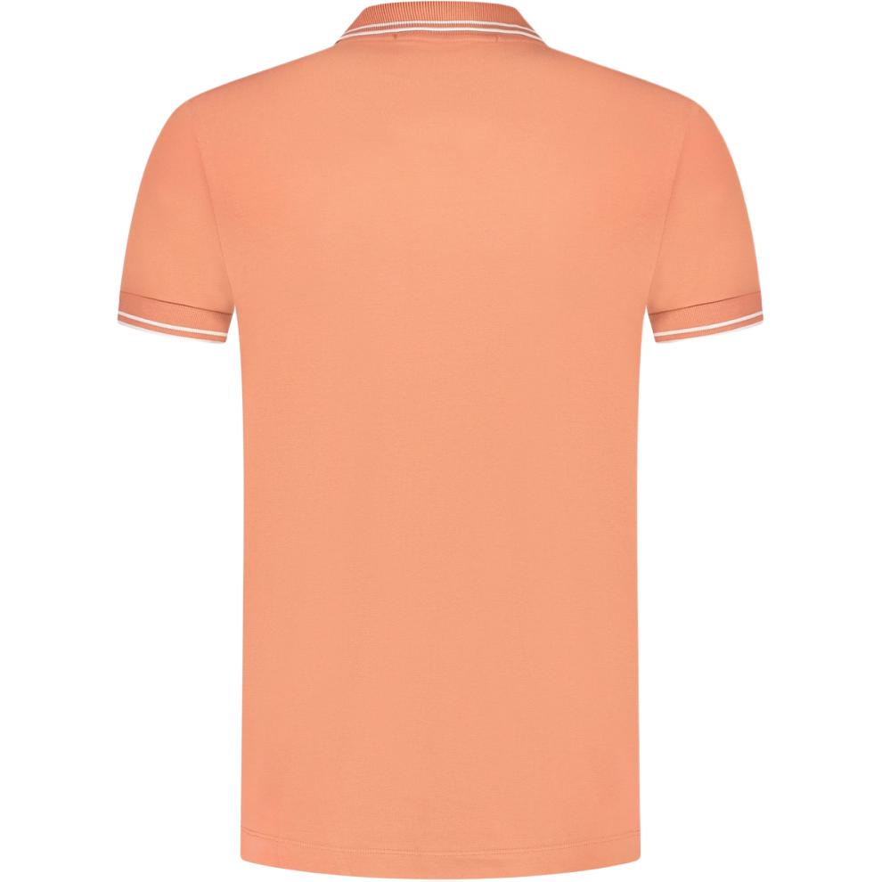 Stone Island Logo Short Sleeve Polo Shirt Men Polo Shirts Orange 81152SC18-V0032