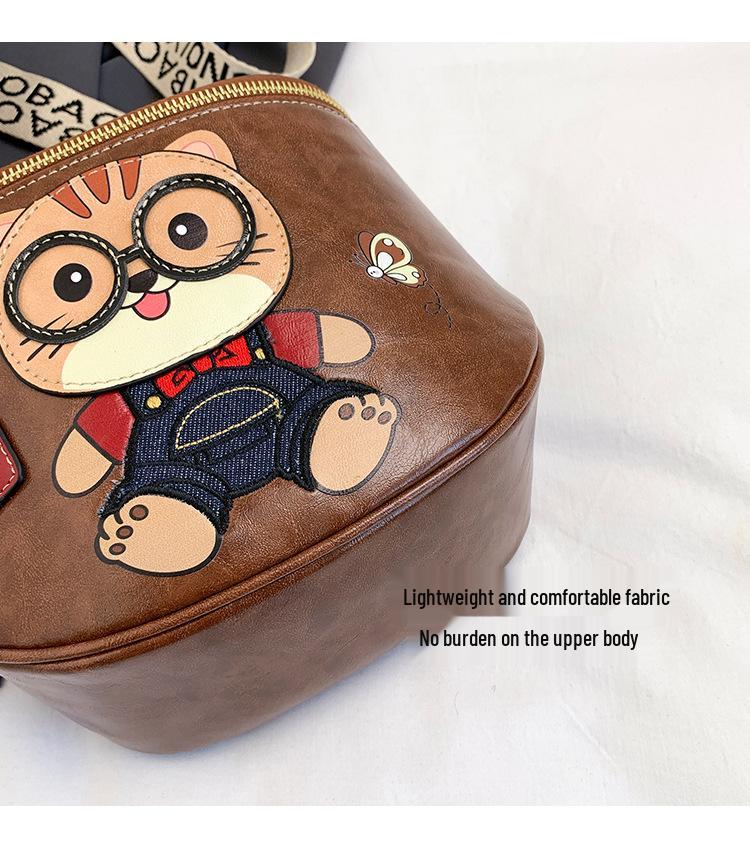 New Hello Kitty Bear Crossbody Bag - Women's Cute & Versatile Casual Shoulder Bag