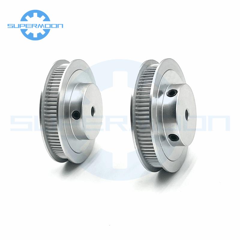 2GT 60 teeth Timing Pulley Bore 5-15mm Belt width 6/10/15mm GT2 Aluminum Alloy Pulley Transmission Components 3D Printer Parts