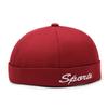 Adjustable Hip Hop Cap Solid Color Street Dance Hat Retro  Fashion Beanie Hat  Men