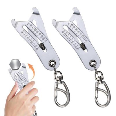 45293 Pezzi Portatile Preciso Controllore Filettatura Portachiavi Controllore Filettatura Dadi e Bulloni Righello per Bulloni