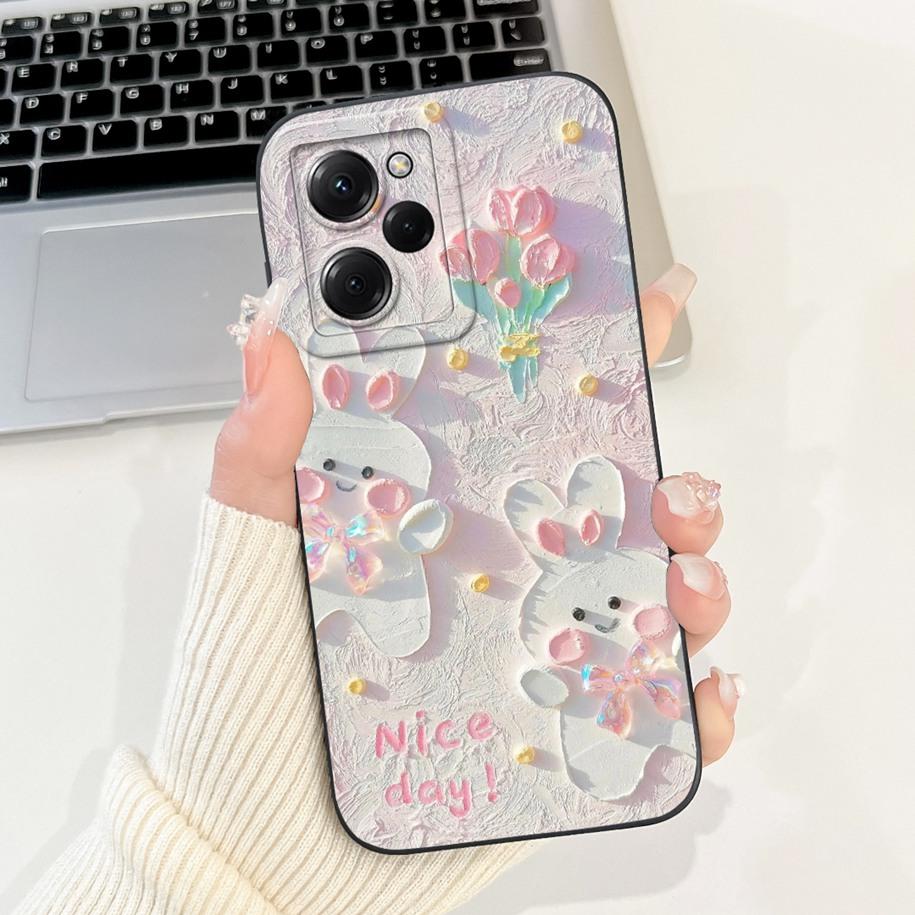 For Xiaomi Poco X5 Pro Case Cool Fashion Flower Sunset Soft Silicone Soft Protection Cover For Xiaomi Poco X5 X 5 X5Pro 5G Funda
