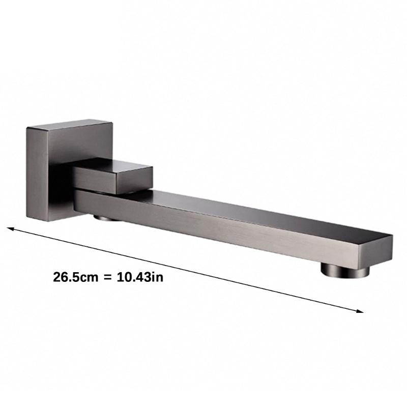 Practical 180 Rotation Swivels Wall Mounted Tub Spouts Copper Bathroom Faucet With Thread Easy Installion Folding Designs