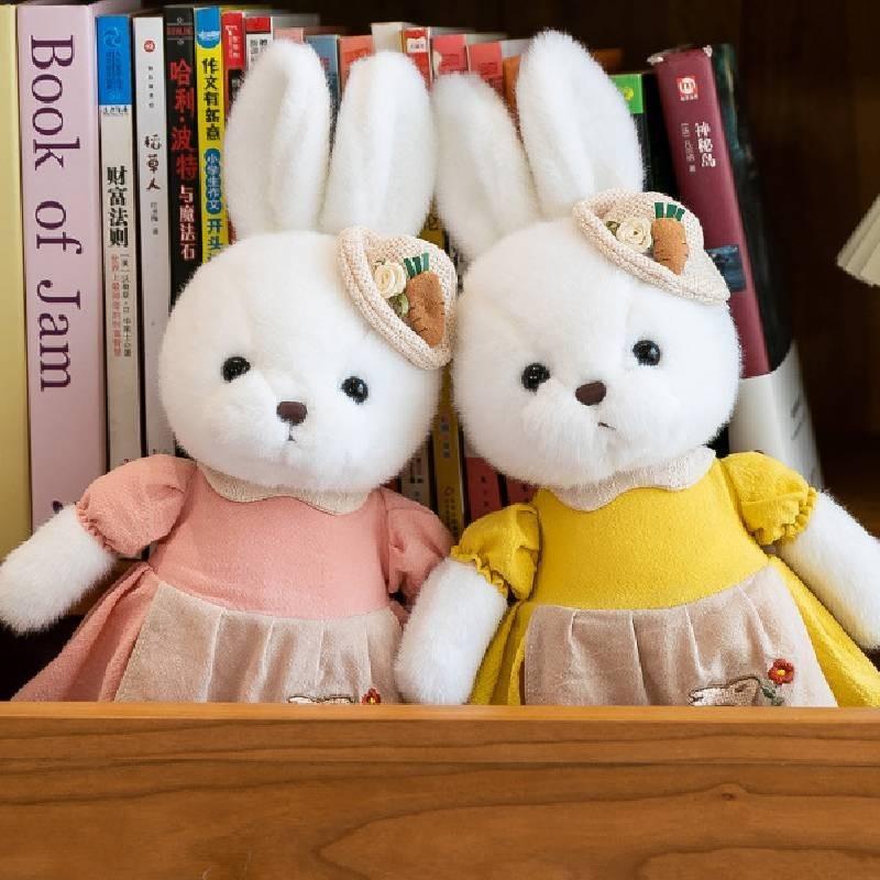 Adorable Plush Bunny Toy For Kids Soft Stuffed Animal Doll Perfect Birthday Gift
