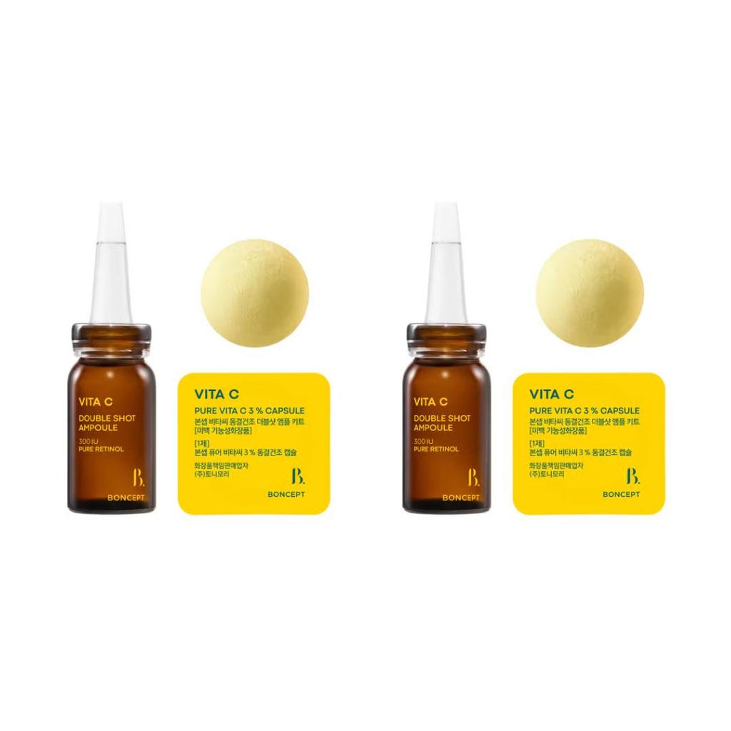 BONCEPT VITA C Gefriergetrocknetes Doppel-Shot Ampullen-Set (50mg + 10ml) (3 Optionen)