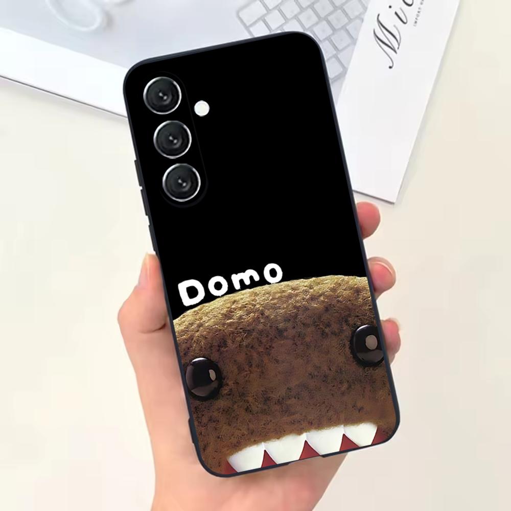 Cute D-Domo-kun Phone Case For Samsung Galaxy A13,A21s,A22,A31,A32,A52,A53,A71,A80,Soft Black Shell