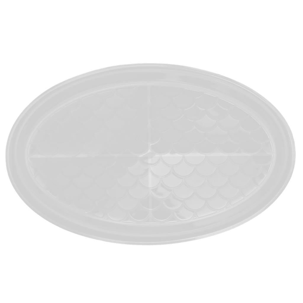 Resin Tray Molds Fish Scale Shape Design Easily Demold Repeated Use Soft DIY Resin Tray Molds for Jewelry Storage Dishes