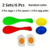 Easter Egg and Spoon Race Game Set with Egg Yolk-Outdoor Lawn Relay Race Day Party Game,Suitable for Bachelorette Party Supplies