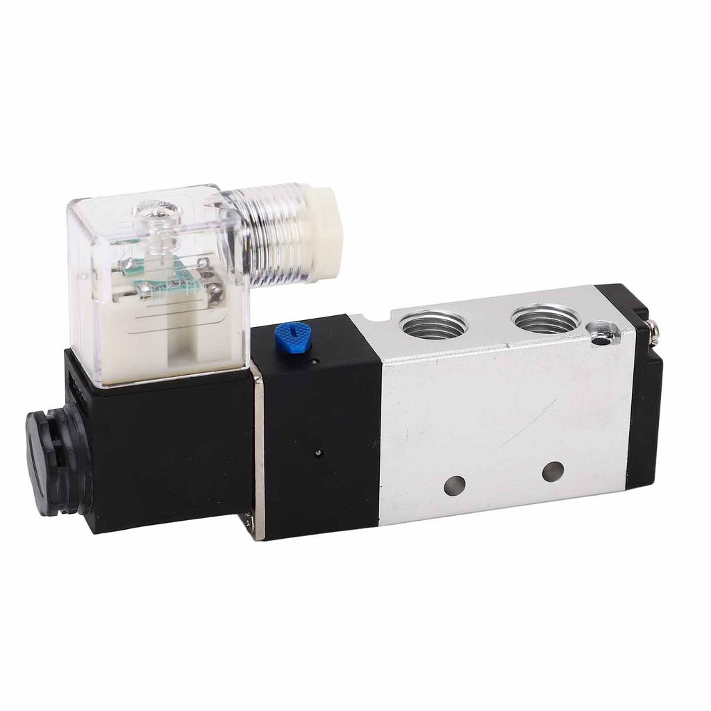 4V210?08 Electric Solenoid Valve Normal 2 Position 5 Ways Air Compressed Drain Valve for Automatic