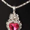 Trendy Jewelry Set Heart for Women Shiny Rhinestone Unique Design
