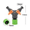 Robinet de Grădină cu Filet 3/4" Splitter de Apă cu 2 Căi Valvă pentru Furtun de Grădină Tip Y Udare Comutator Reglabil Controller