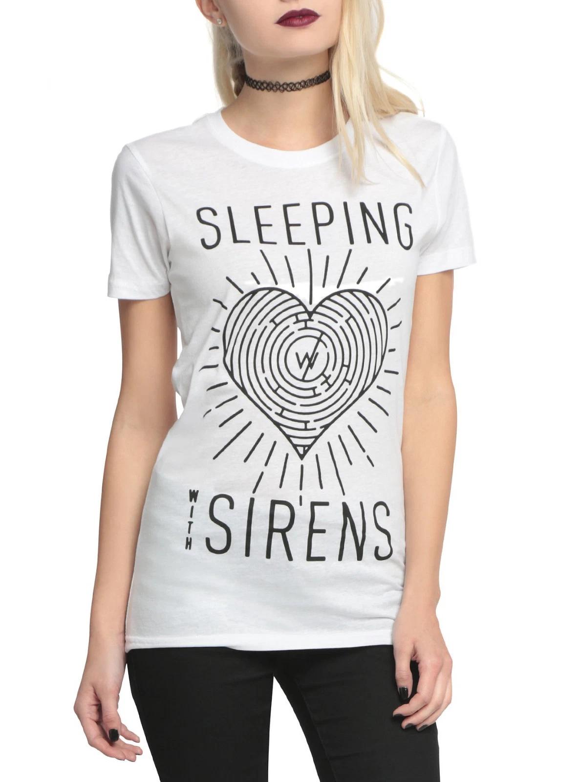 Sleeping With Sirens Juniors Heart Maze Tee Shirt NWT 3XL L
