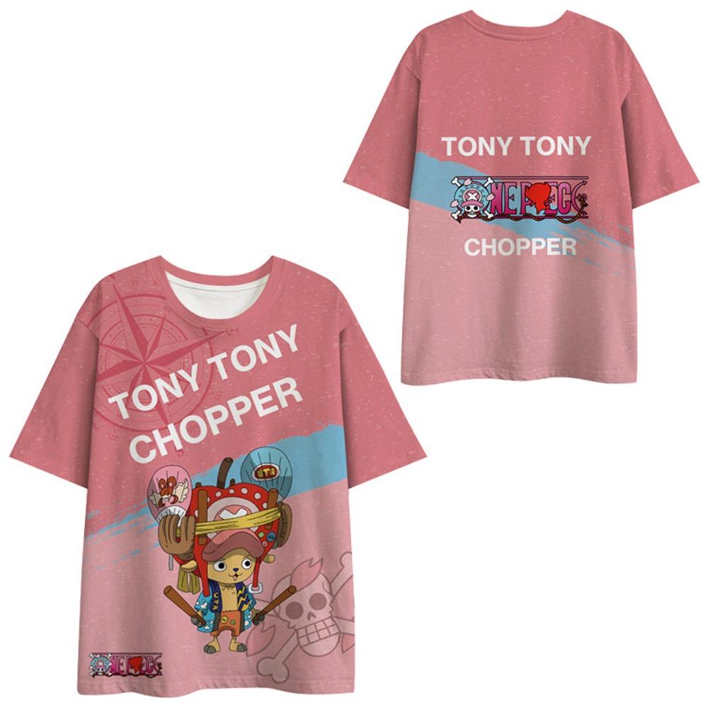 10 Colors Funny ONE PIECE Anime T Shirts Cool Men's Tshirt O Neck Casual Unisex Streetwear Fashion Tee