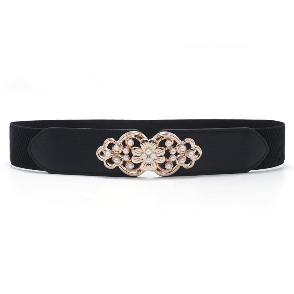 

Модный женский винтажный кожаный пояс с пряжкой в ​​стиле бохо, аксессуары для пояса чёрный