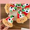 Pizza Charming Plush Toy Keychain Cute Cheese Accessory Perfect Gifts For