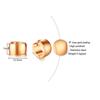 Vnox Basic Pink Gold-color Hoop Earrings Women High Polished Stainless Steel Lady Girls Earrings Brincos Accessories