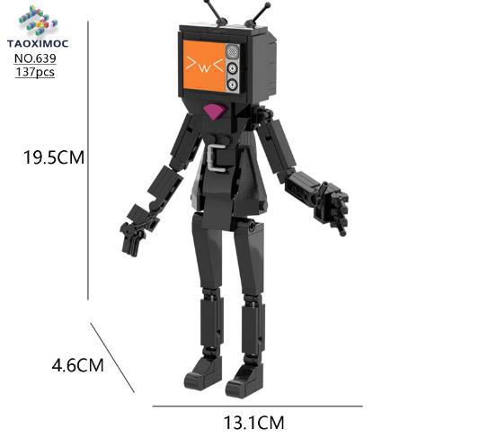Titan Speaker Toilet Player Vs Monitor Player Building Block Skibidi Toilet Popular Game Building Block