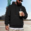 Herren S Lockerer Winter Vintage Warmer Kapuzenpullover Mit Taschen