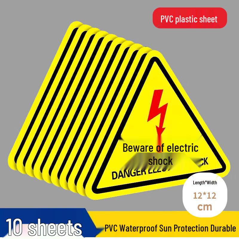 PVC Electrical Safety Warning Labels