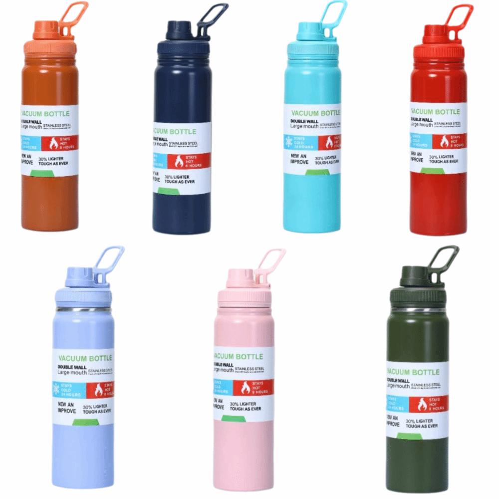 1000ML Outdoor Water Bottle Colorful Steel Multi Capacity Stainless Steel Insulated Cup Keeps Cold and Heat Double Wall
