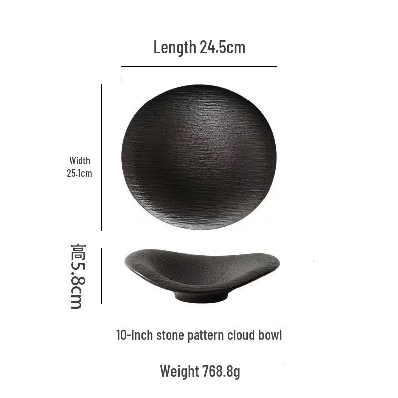 Premium Ceramic Plate - Thickened, High Appearance, Underglaze, Heat Resistant Tableware