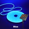 DC24V Solar LED Neon Strip Light Waterproof Warm White Blue Red Pink 6x12mm 2835 120LEDs/m Flexible Neon Rope Light Garden Decor