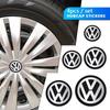 4Pcs Car Wheel Center Hub Caps Wheel Cover Sticker Badge For GTI Golf Polo 6 7 Passat VW CC Tiguan T-ROC Jetta Taigo