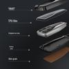 Compatible Hongqi H5 Key Case: Alloy Leather Patchwork Cover with Buckle