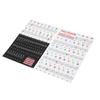 Piano Keyboard Stickers for 88/61/54/49 Key Self Adhesive Removable Piano Keyboard Letters for Begin