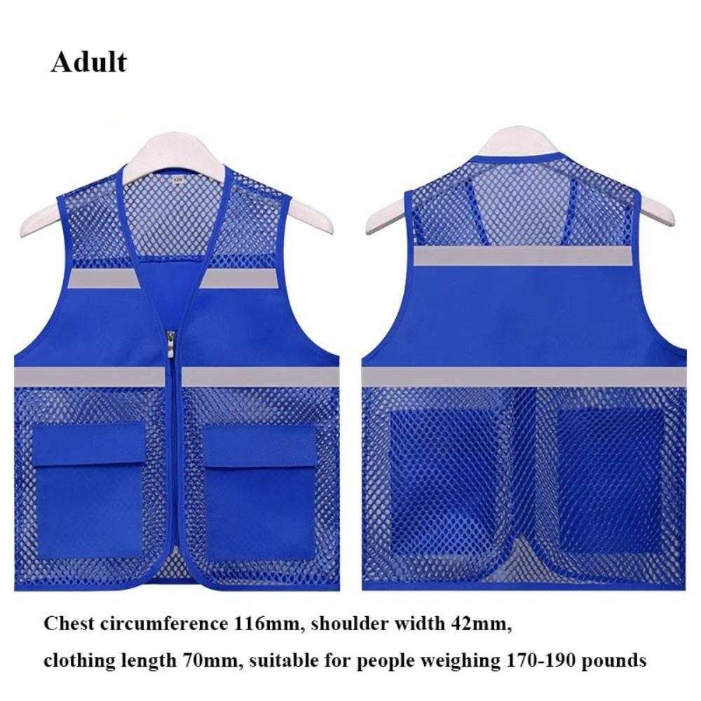 High Visibility Running Sports Vest Mesh Breathable Multicolors Warning Safety Protective Vest Reflective Strip