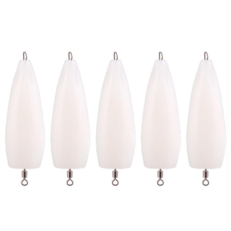 

Fishing Bait Thrower Booster Long-Range Auxiliary Device Fishing Tackle Floating Water Booster for Fishing Lures Bait 6.5g white floating