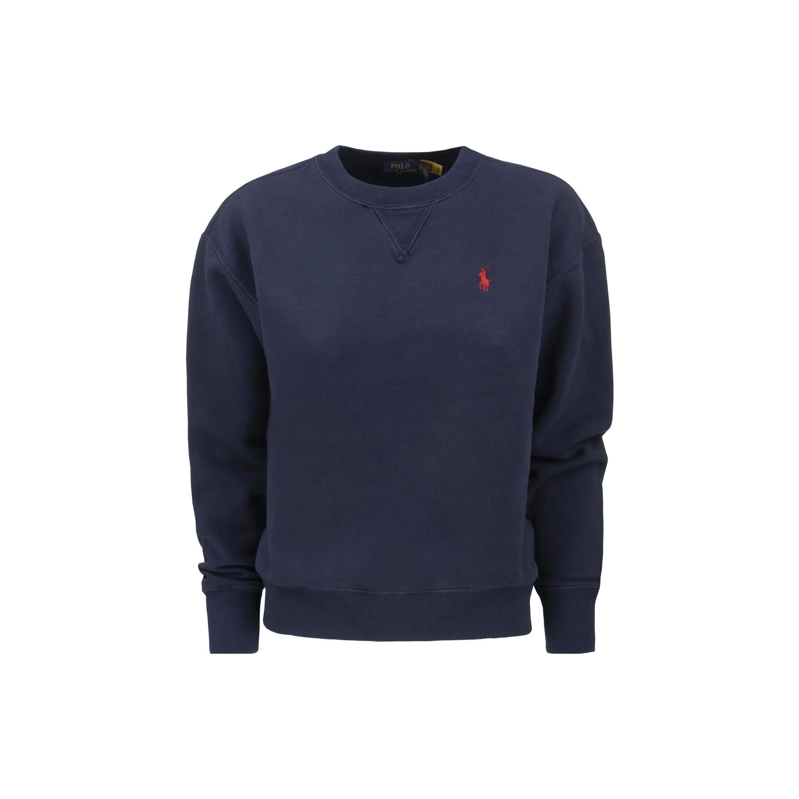 

Polo Ralph Lauren Ss23 Толстовка с круглым вырезом и принтом логотипа Женская толстовка Синяя 211891557-002 S