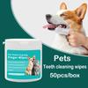 50Pcs Remove Tear Marks Pet Cleaning Products Disposable Cat Eye Wipes Oral Cleaning