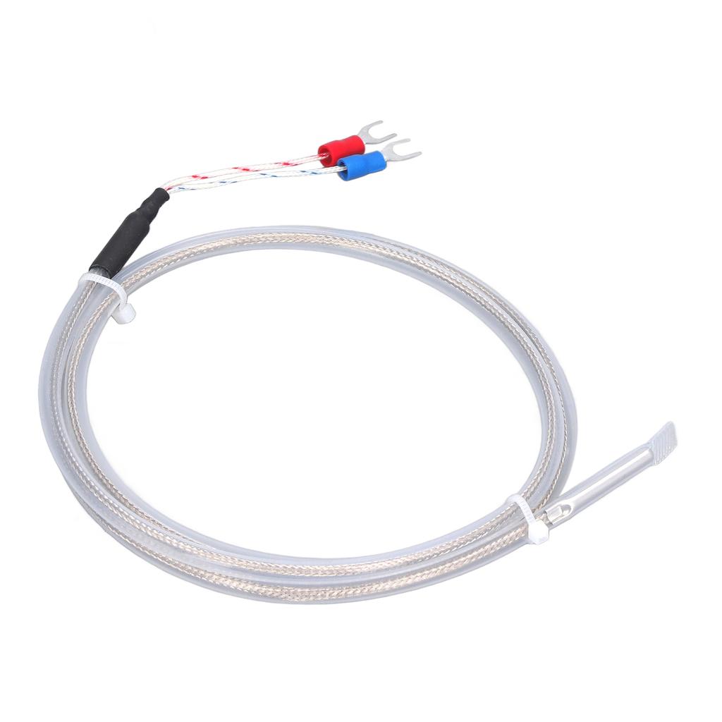 BERM K Type Thermocouple High Accuracy PT100 Temperature Transducer Probe 0‑200℃ 1 Meter Length