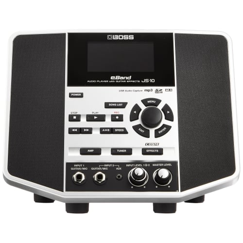 BOSS eBand JS-10 Přehrávač zvuku pro cvičení na kytaru / Přímé kytarové připojení / Vybaven zesilovači a efekty inspirovanými GT-100 / Přes 350 doprovodných skladeb / B