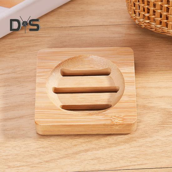 Soap Box Holder High Durability Not Easily Deformed Easy To Clean Bamboo Case Tray Decorative Wooden Soap Drain Holder