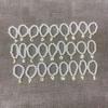 Mini Labubu 4th Gen Pearl Necklace with 26 Letter Pendant and Pendant Accessories for Doll Clothes