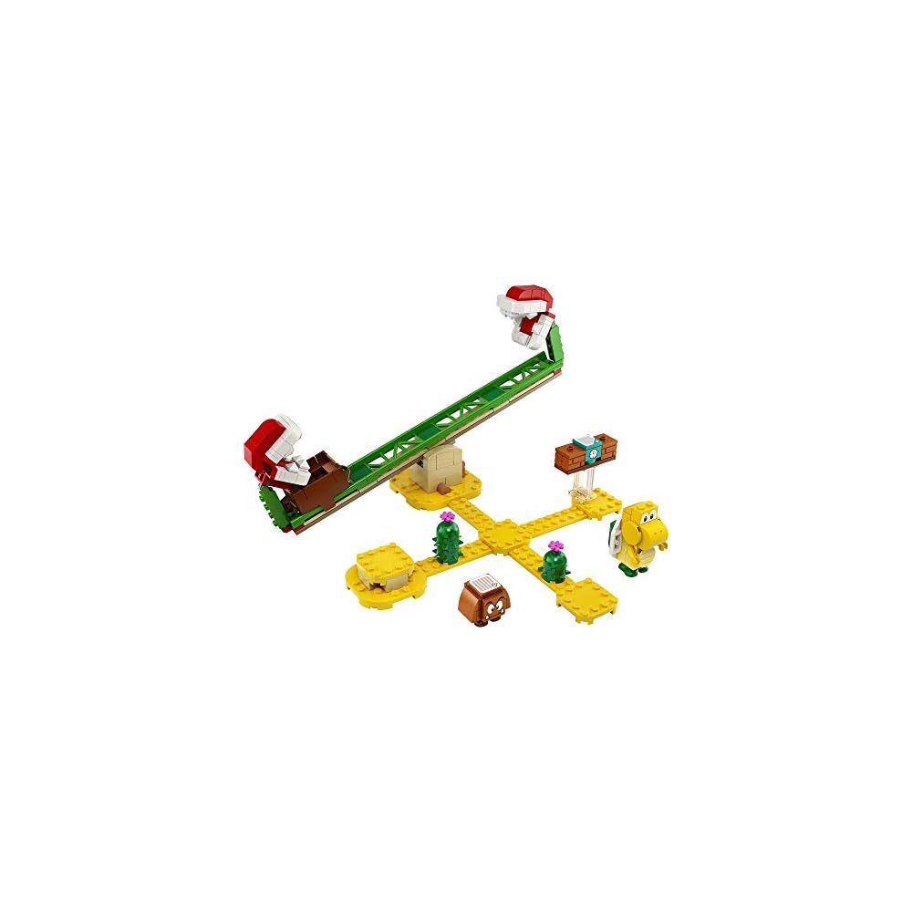 LEGO Super Mario Piranha Plant Balance Challenge Set 71365 with Interactive Features and Building Blocks