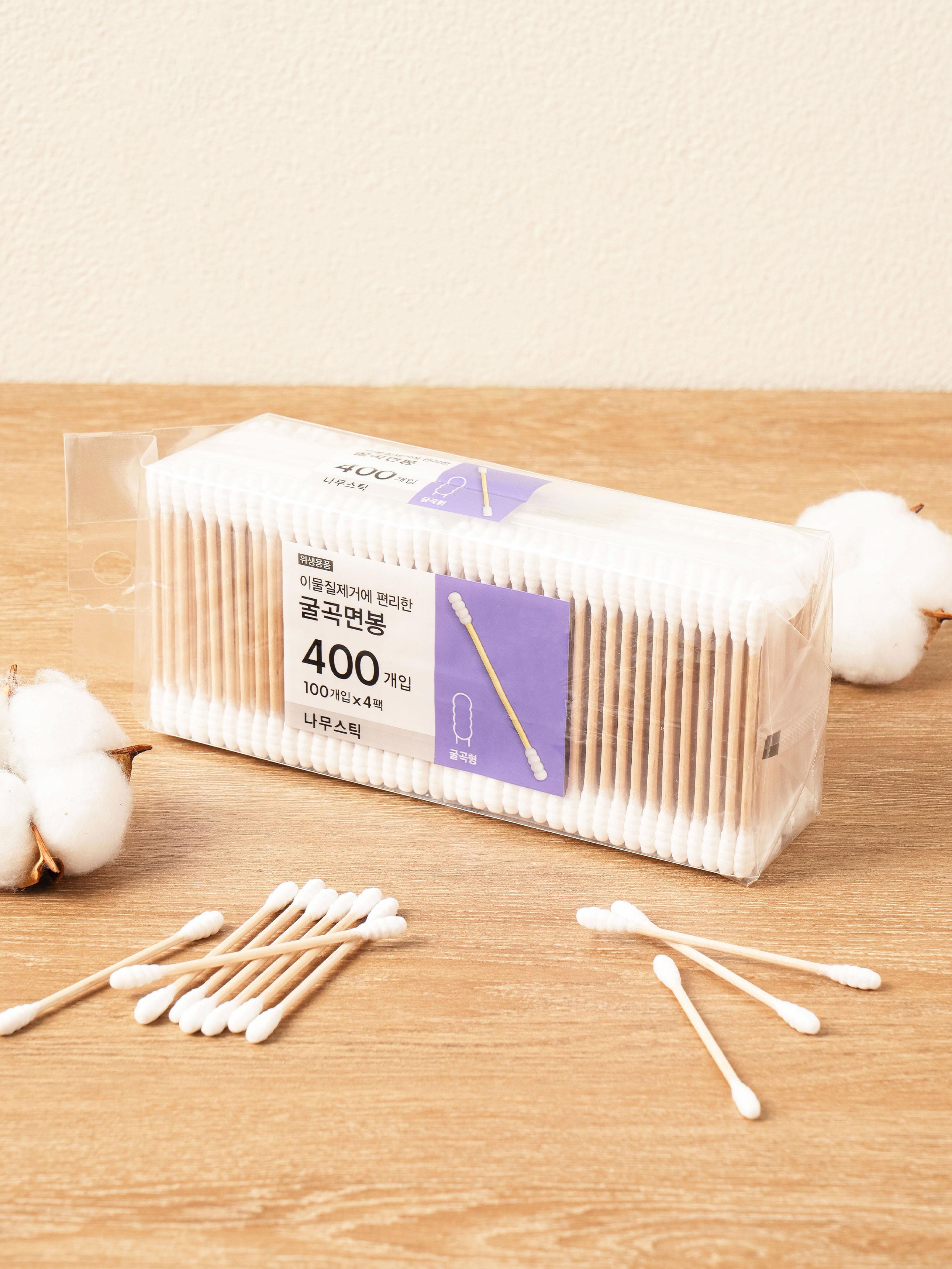 

Spiral Wood Cotton Swabs, 100 Count (4-Pack) 1ea