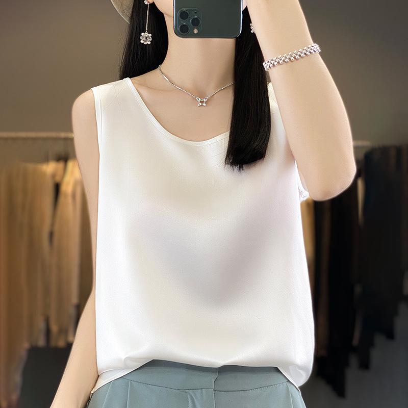 Summer 2025 Women's Round Neck Sleeveless Pullover Vest