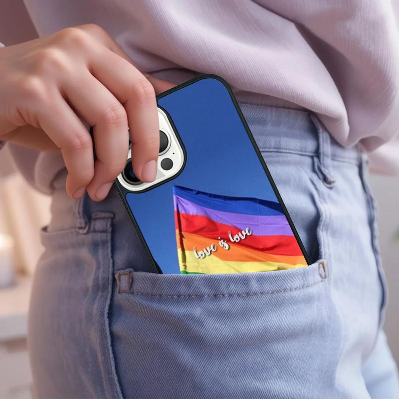 

Gay Pride LGBT Rainbow Flag Phone Case For iPhone 17 Air 15 16e 14 13 Pro Max Coque 12 11 Pro Max PLUS cover iPhone 11pro