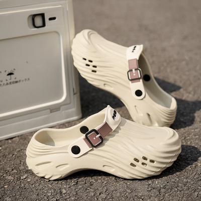 Hole Shoes Men's and Women's Summer Eva Step On Shit Feeling One Shoe Two Wear Cool Slippers Outdoor Beach Shoes Slippers