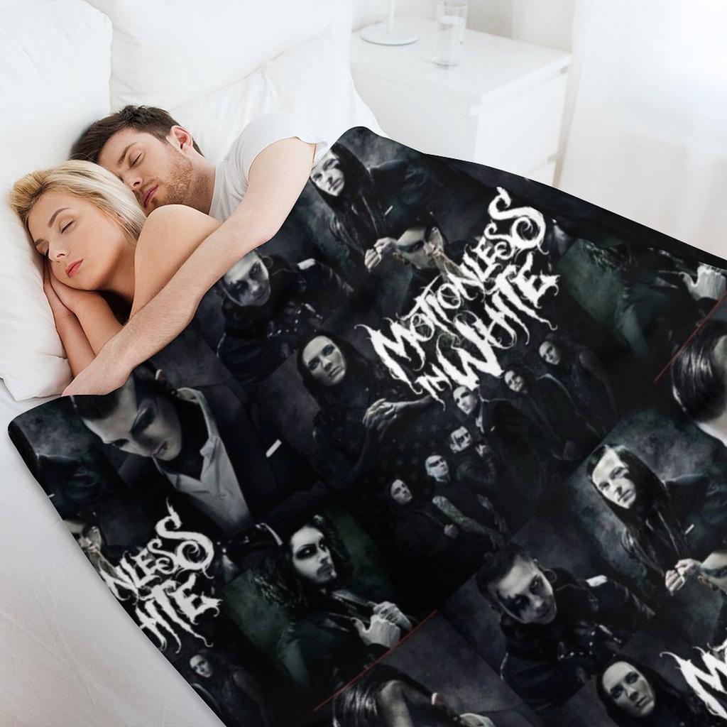 THE MEMBERS OF MOTIONLESS IN WHITE Throw Blanket Weighted Thermals For Travel Blankets Sofas Of Decoration Sofa Throw Blankets