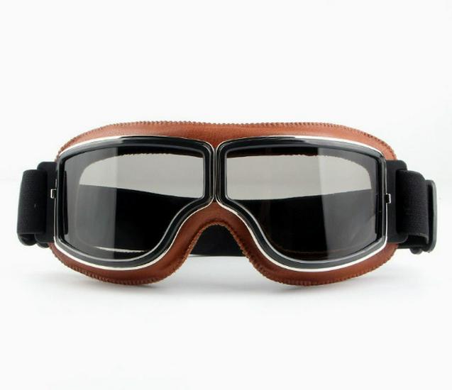 Winddichte Retro-Harley-Fahrbrille mit HD-Spiegelgläsern