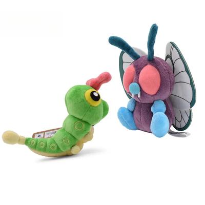 14-19cm Butterfrees Weedles Caterpies Pliušinė lėlė Animaciniai mieli pliušiniai žaislai Minkštas kimštas Kawaii lėlė Gimtadienio dovana berniukams