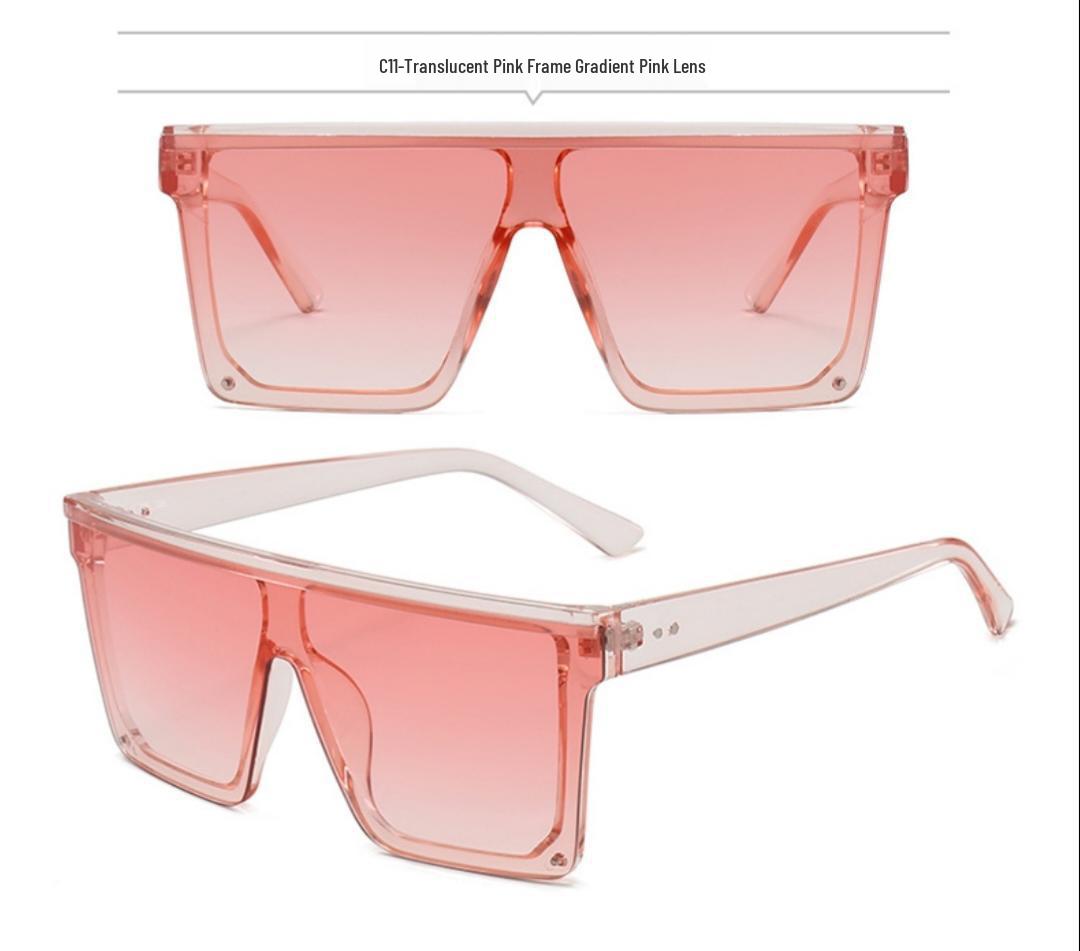 

Large Frame Fashionable Sunglasses - Trendy European and American Street Style for Cycling