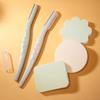 YOUSHA - Set of 5: Eyebrow Razor + Makeup Sponge (Various Designs)