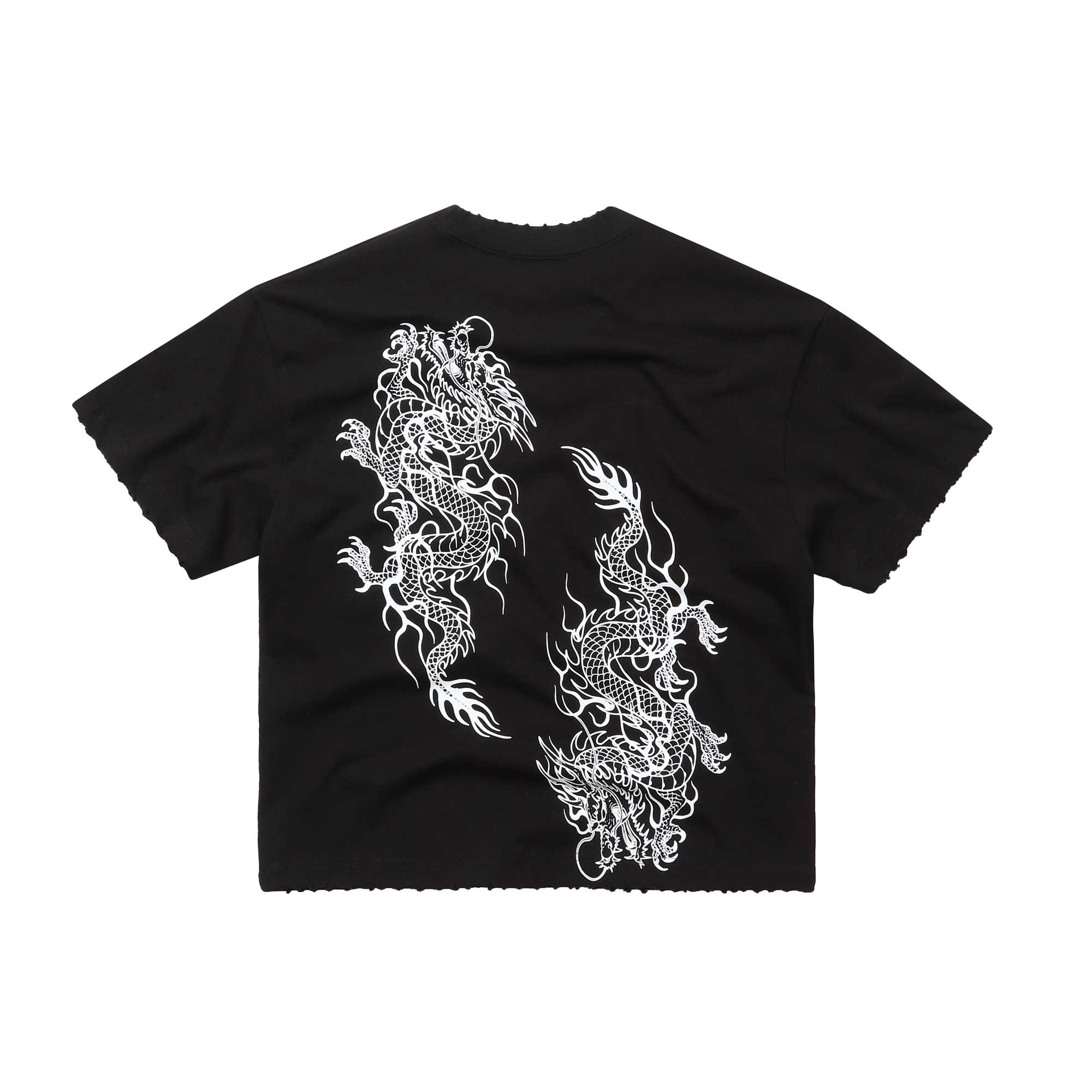 Футболка Wasdeopati Dragon Crop - Черная White/L