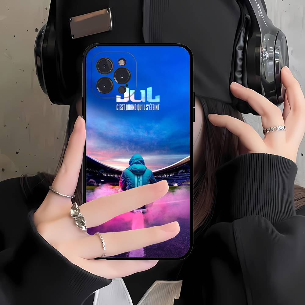 Rapper JuL C'est Pas Des Lol For IPhone 17 16 15 14 13 12 11 Pro Max Plus Shockproof Black Soft Phone Cover