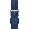 Herren-Quarz-Uhr Denim Leder Drei-Zeiger-Uhr Legacy Serie Freizeit Sport Wasserdichte Uhr Edelstahlgehäuse/Kratzfestes Glas W1058G1